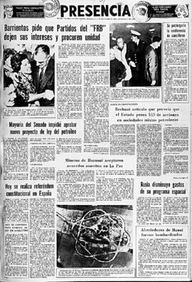 Presencia, edición del 14 de diciembre de 1966