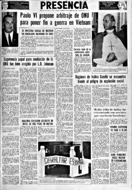 Presencia, edición del 30 de enero de 1966