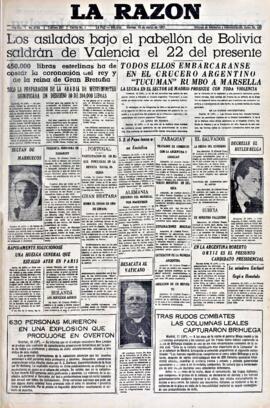 La Razón , edición del 19 de marzo de 1937