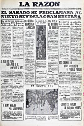 La Razón, edición del 11 de julio de 1936