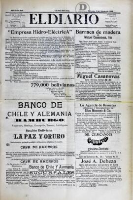El Diario, edición del 18 de octubre de 1905