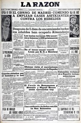 La Razón, edición del 19 de agosto de 1936
