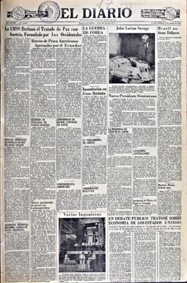 El Diario, edición del 17 de agosto de 1952