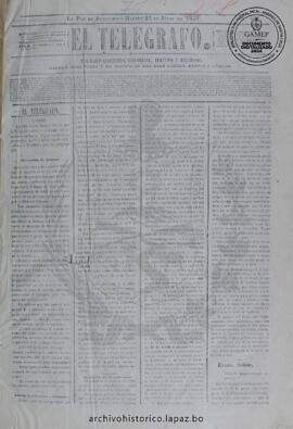 El Telegrafo, edición del 21 de junio de 1859