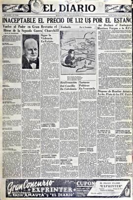 El Diario, edición del 26 de octubre de 1951
