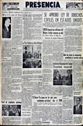 Presencia, edición del 20 de junio de 1964