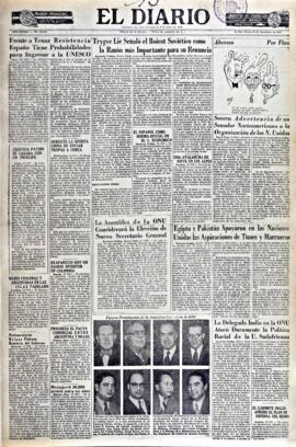 El Diario, edición del 13 de noviembre de 1952