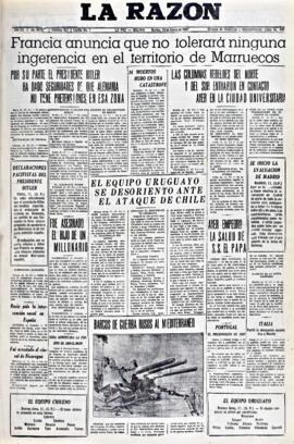 La Razón, edición del 12 de enero de 1937
