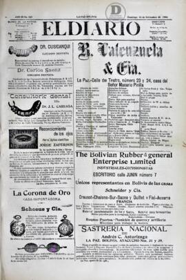 El Diario, edición del 16 de septiembre de 1906