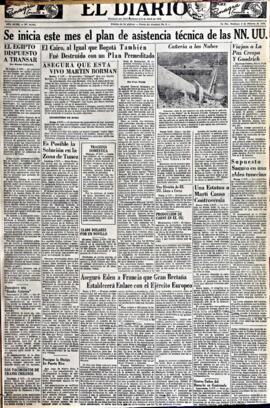 El Diario, edición del 3 de febrero de 1952