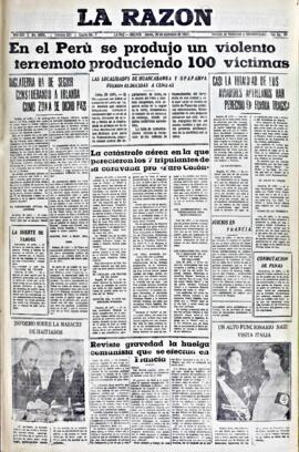 La Razón, edición del 30 de diciembre de 1937