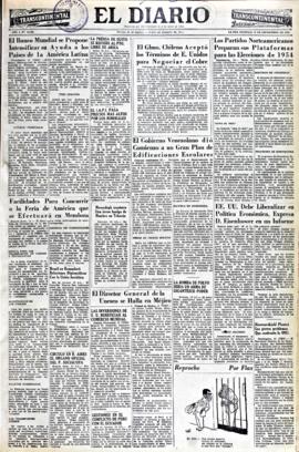 El Diario, edición del 13 de septiembre de 1953