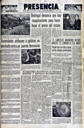 Presencia, edición del 18 de septiembre de 1964