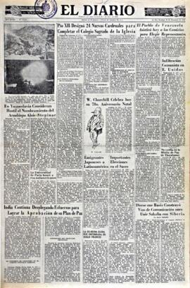 El Diario, edición del 30 de noviembre de 1952