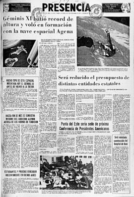 Presencia, edición del 15 de septiembre de 1966