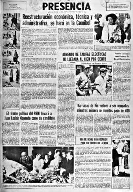 Presencia, edición del 16 de enero de 1966
