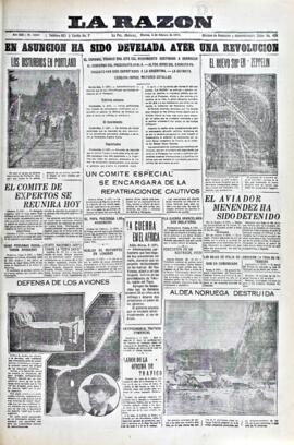 La Razón, edición del 4 de febrero de 1936