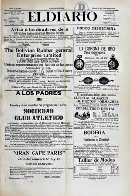El Diario, edición del 16 de diciembre de 1905
