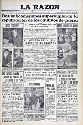 La Razón, edición del 25 de marzo de 1936