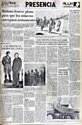 Presencia, edición del 13 de junio de 1965