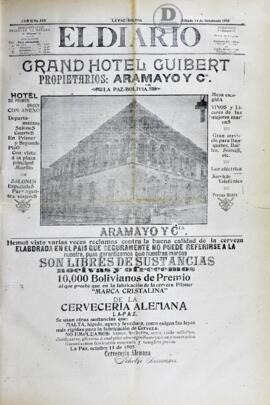 El Diario, edición del 14 de octubre de 1905