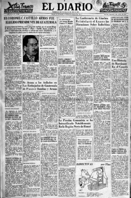 El Diario, edición del 9 de julio de 1954