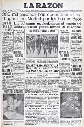La Razón, edición del 22 de noviembre de 1936