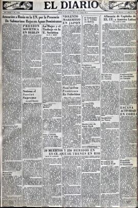 El Diario, edición del 5 de marzo de 1952