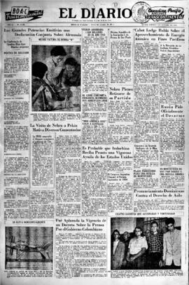 El Diario, edición del 2 de octubre de 1954