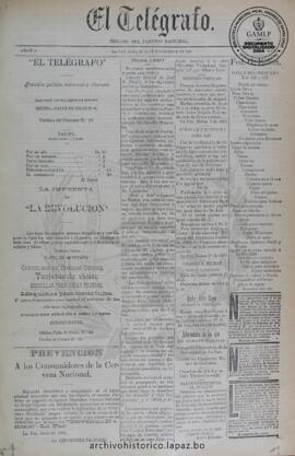 El Telegrafo, edición del 21 de noviembre de 1896