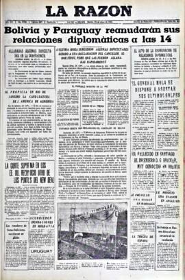 La Razón, edición del 25 de mayo de 1937
