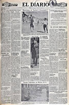 El Diario, edición del 18 de agosto de 1952