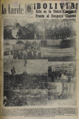 La Tarde, edición del 9 de diciembre de 1961