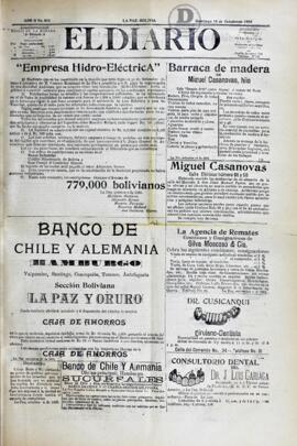 El Diario, edición del 15 de octubre de 1905