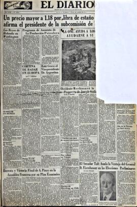 El Diario, edición del 3 de abril de 1952