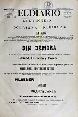 El Diario, edición del 20 de enero de  1906
