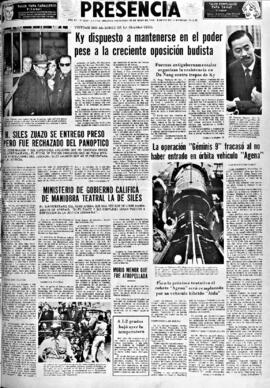 Presencia, edición del 18 de mayo de 1966