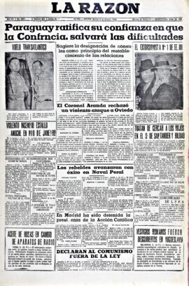La Razón, edición del 6 de octubre de 1936