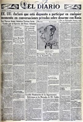 El Diario, edición del 27 de noviembre de 1951