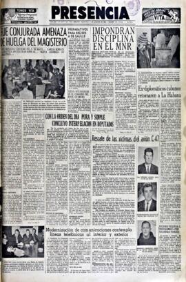 Presencia, edición del 26 de agosto de 1964