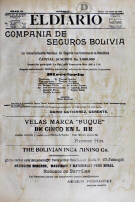 El Diario, edición del 4 de agosto de 1906
