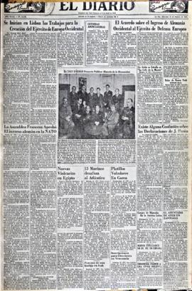 El Diario, edición del 20 de febrero de 1952