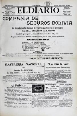 El Diario, edición del 29 de agosto de 1906