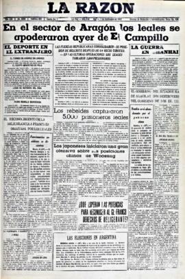 La Razón, edición del 7 de septiembre de 1937