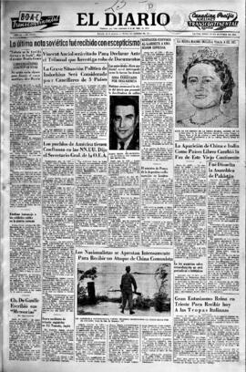 El Diario, edición del 25 de octubre de 1954