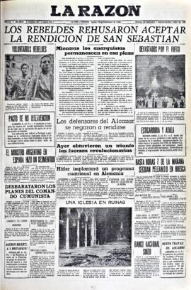 La Razón, edición del 10 de septiembre de 1936