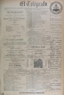El Telegrafo, edición del 28 de julio de 1894