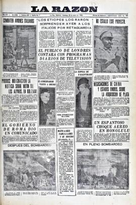 La Razón, edición del 26 de enero de 1936