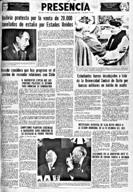 Presencia, edición del 26 de marzo de 1966