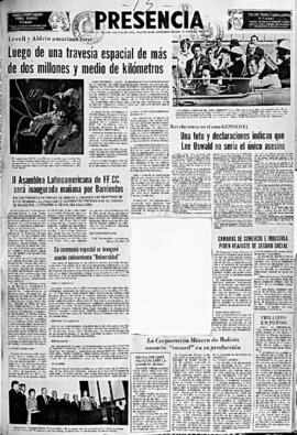 Presencia, edición del 15 de noviembre de 1966